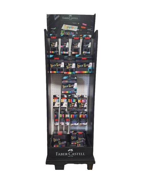 LAPICES de COLORES FABER-CASTELL BLACK EDITION EXPOSITOR de 44