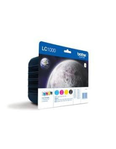 PACK 4 INKJET ORIGINAL BROTHER RAINBOW LC1000VALBP