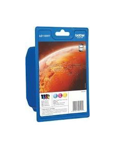 PACK 4 INKJET ORIGINAL BROTHER RAINBOW LC1100HYVALBP