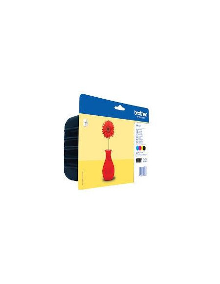 CARTUCHO INKJET BROTHER LC-121VALBP DCP-J132WJ152WJ552DWJ752DW MFC-J245J470DWJ650DWJ870DW PACK de 4 COLORES