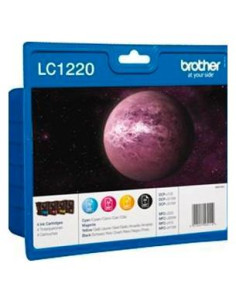 PACK 4 INKJET ORIGINAL BROTHER RAINBOW LC1220VALBP