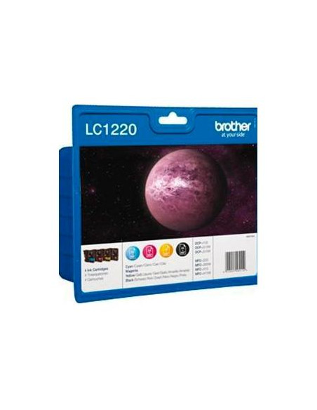 CARTIJ BROTHER LC-1220VALBP DCP-J525WJ725DWJ925DW MFC-J430WJ625DWJ825DW PACK de 4 COLORES