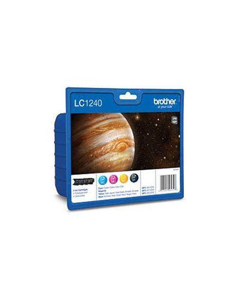 PACK 4 INKJET ORIGINAL BROTHER RAINBOW LC1240VALBP