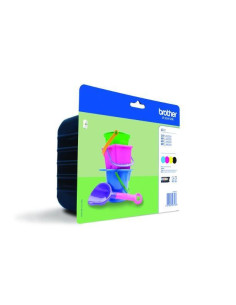 PACK 4 INKJET ORIGINAL BROTHER RAINBOW LC221VALBP