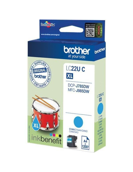 CARTUCHO INKJET BROTHER LC22UC CIAN DCPJ785DW 1200 PAG