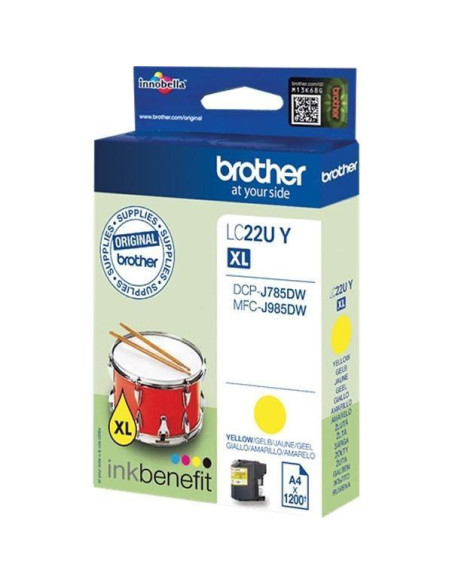 CARTUCHO INKJET BROTHER LC22UY AMARILLO DCPJ785DW 1200 PAG