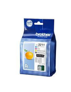RAINBOW PACK 4 INKJET ORIGINAL BROTHER LC3211VAL