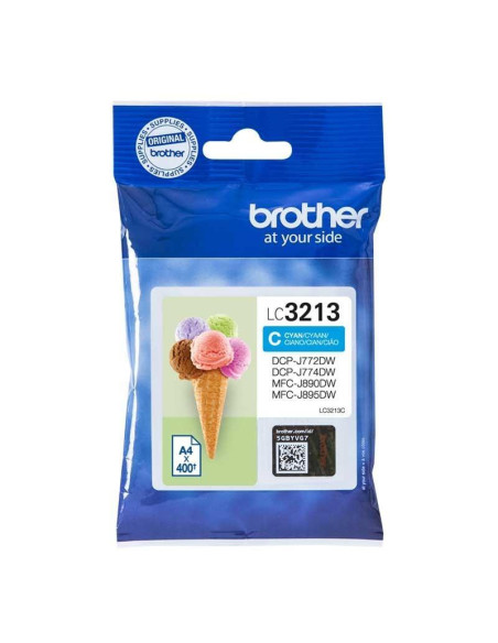 CARTUCHO INKJET BROTHER LC-3213C CIAN J772DWDCP-J774DWMFC-J890DNJ890DWJ890DWNJ895DW400 PAG