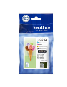 PACK 4 INKJET ORIGINAL BROTHER LC3213VAL