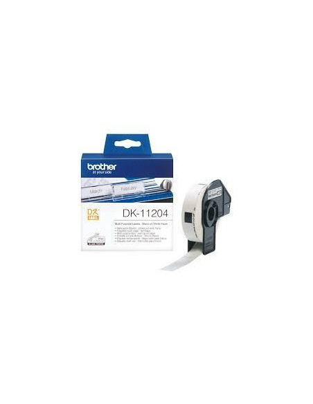 ROLLO 400 ETIQUETAS BROTHER DK11204 17 x 54 mm