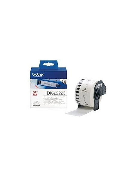 ETIQUETAS BROTHER CONTINUA PAPEL BLANCO  50 mm ROLLO 3048 m DK22223