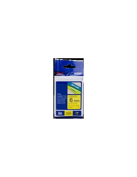 BROTHER CINTA ROTULADORA LAMINADA NEGRO SOBRE AMARILLO 8MX6MM