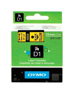 CINTA ROTULAR DYMO D1 19mm TEXTO NEGRO