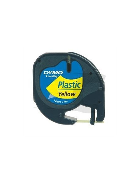 CINTA PLÁSTICO DYMO LETRA TAG 12mm x 4m