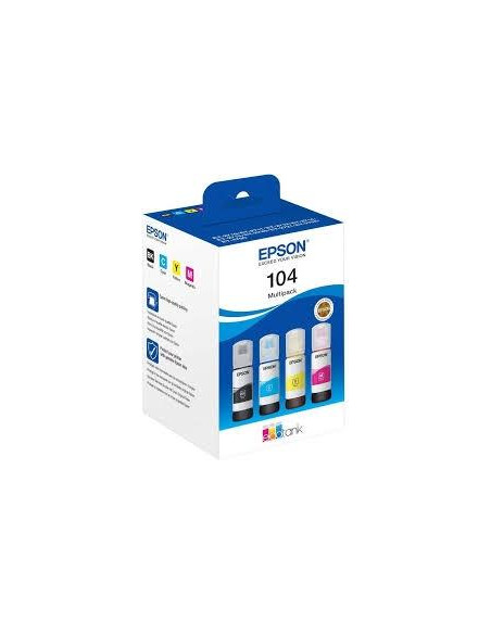 EPSON TINTA BOTES MULTIPACK  BK  C  M  Y - ET-2710 2711 2726 2815 - N 104