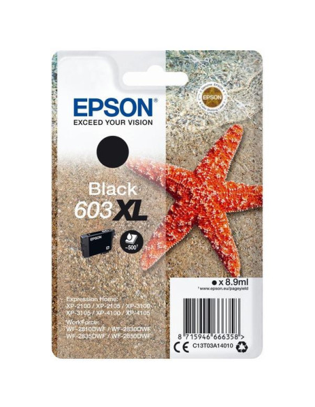 CARTUCHO INKJET EPSON T03A140 N603XL EXPRESSION HOME XP-210031004100 WF-2830DWF2850DWF  NEGRO 89ML