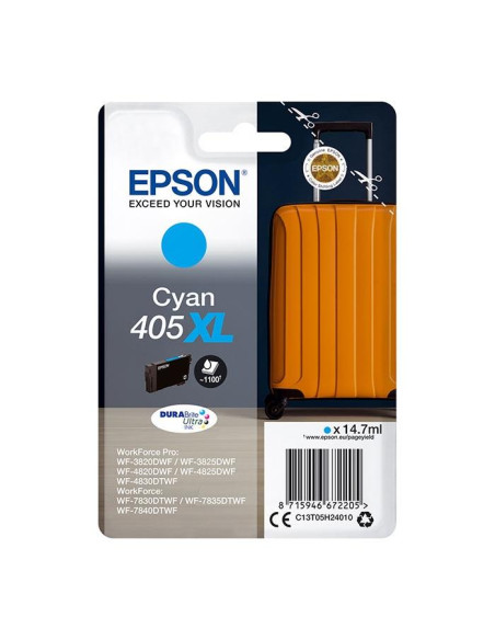EPSON TINTA CIAN WORKFORCE PRO WF-3820DWF 3825DWF 4820DWF 4825DWF 4830DWF  WF-7830DTWF 7835DTWF 7840DTWF - 405XL