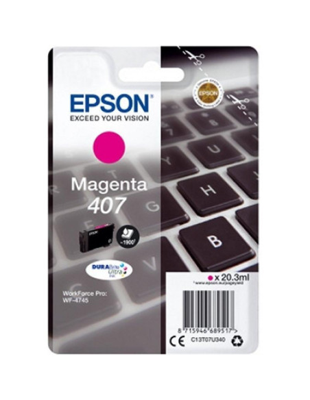 EPSON TINTA MAGENTA WORKFORCE PRO 4745 SERIES - N 407