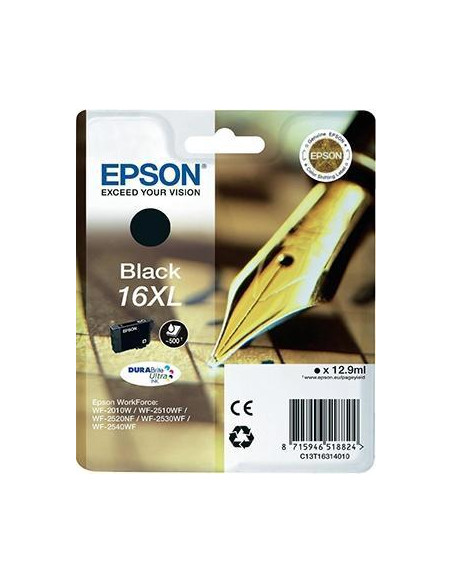 CARTUCHO INKJET EPSON T163140 N16XL WF-2010W2510WF2520NF2530WF2540WF NEGRO 129 ml