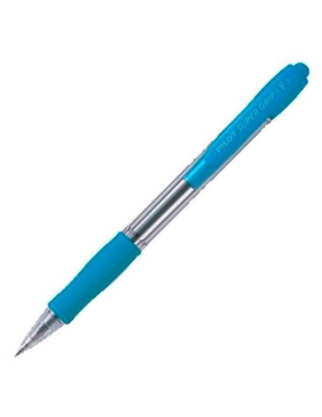 PILOT BOLÍGRAFO SUPERGRIP M AZUL CUERPO AZUL CLARO
