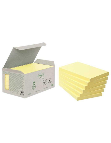 CAJA 6 BLOCS NOTAS POST-IT ECOLÓGICAS 76x127mm