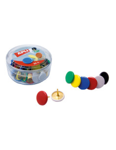 CAJA 50 CHINCHETAS APLI COLORES 10mm