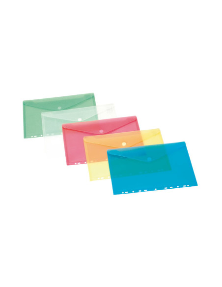 SOBRE CON VELCRO OFFICE BOX A4  CON FUELLE Y MULTITALADRO