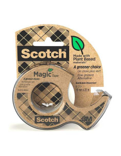 CINTA ADHESIVA SCOTCH MAGIC ECOLÓGICA 19mm x 20m CON DISPENSADOR