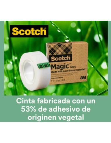 CINTA ADHESIVA SCOTCH MAGIC ECOLÓGICA 19mm x 30m
