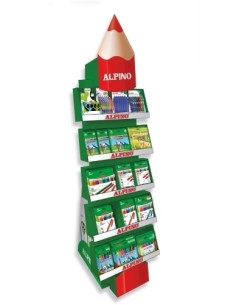EXPOSITOR ALPINO GAMA LAPIZ VAC SURTIDO