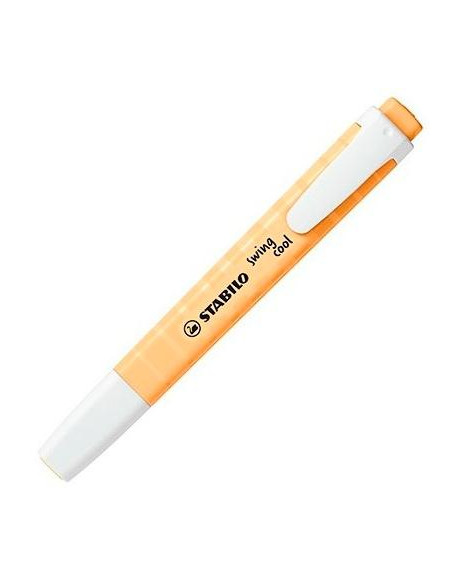 STABILO MARCADOR FLUORESCENTE SWING COOL PASTEL NARANJA PÁLIDO CAJA 10 UD
