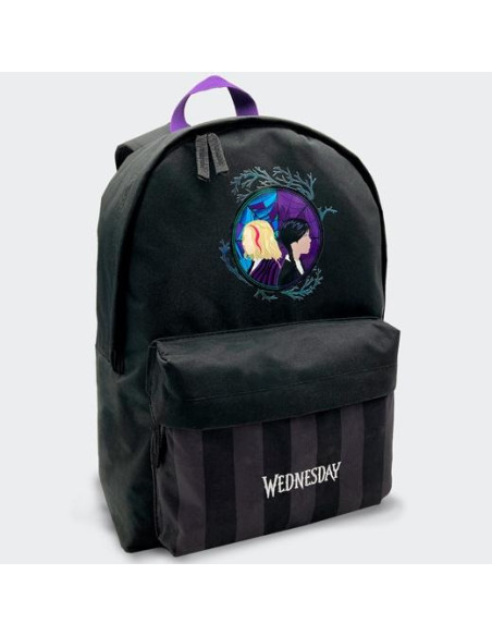 TOYBAGS MOCHILA AMERICANO WEDNESDAY MIERCOLES ADDAMS Y ENID COMPARTIMENTO PORTALAPTOP