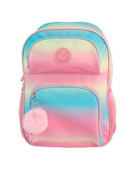 TOYBAGS MOCHILA PRIMARIA BLIN BLIN GRADIENT PINK DOBLE COMPARTIMENTO 44X31X17CM ADAPTABLE A CARRO