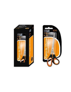 OFFICE CLUB TIJERAS OFICINA 17CM ASIMÉTRICAS -BLISTER-