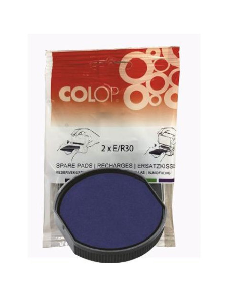 COLOP ALMOHADILLA ER30 AZUL BLISTER -2U-