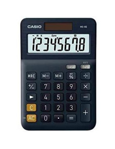 CASIO CALCULADORA DE OFICINA SOBREMESA NEGRO 8 DÍGITOS MS-8E