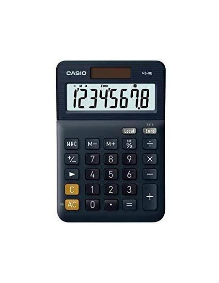 CASIO CALCULADORA DE OFICINA SOBREMESA NEGRO 8 DÍGITOS MS-8E