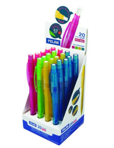 PORTAMINAS MILAN PL1 LOOK 05 mm EXPOSITOR de 20