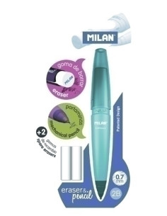 PORTAMINAS MILAN CAPSULE 2B 07 mm  2 GOMAS de RECAMBIO