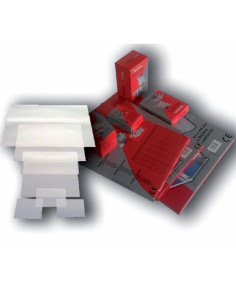 YOSAN FUNDAS DE PLASTIFICAR 2X125 MICRAS A3 BRILLO CAJA 100 UD ROJA