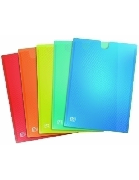 DOSIER UÑERO OXFORD URBAN EASY GO PP TRANSLUCIDO A4 300 SURTIDO 5 colores