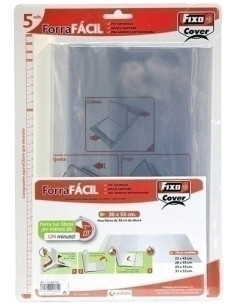 FORRO AJUSTABLE FIXO PVC TRANS120 29 x 53 cm PACK de 5