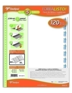 FORRO AJUSTABLE SADIPAL PVC TRANS 120 285x55 cm BLISTER de 5