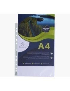 FUNDA MULTITALADRO EXACOMPTA PP RECICLADO 60  A4 PIEL NARANJA 11 TAL BOLSA de 100