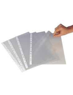 FUNDA MULTITALADRO GRAFOPLAS PP 100 A4 11 TALRFZOy APERTURA en  L  IZQUIERDA BOLSA de 10