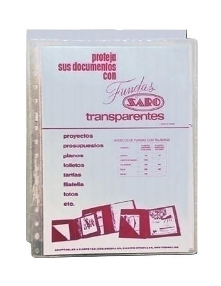 FUNDA MULTITALADRO SARO PVC 100 F 16 TALRFZO PAQUETE de 100