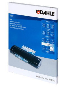 FUNDA PLASTIFICAR DAHLE 216x303 A3 125 PAQUETE de 100