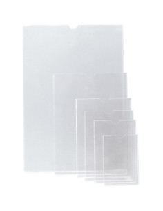 FUNDA PORTACARNET GRAFOPLAS PVC 150 UÑERO 102x150mm PAQUETE de 50