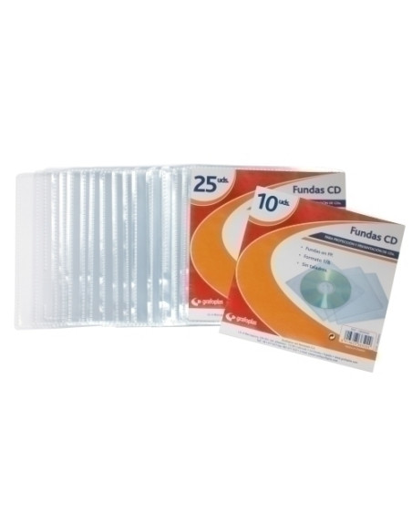 FUNDA CDDVD GRAFOPLAS PP 133x137 BOLSA DE 10 110