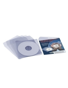 FUNDA CDDVD IBERPLAS PVC 130x130 SOLAPA 100 PAQUETE de 100